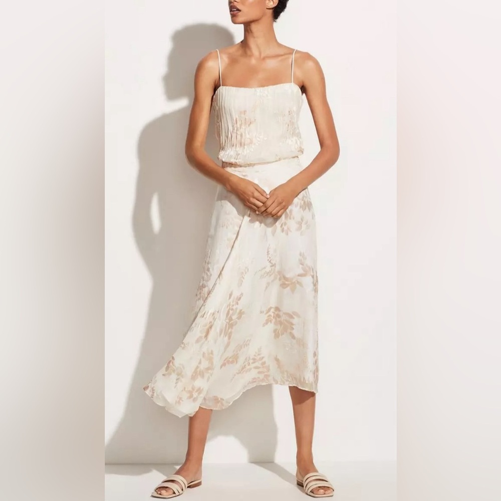Vince Floral Top & Skirt Set